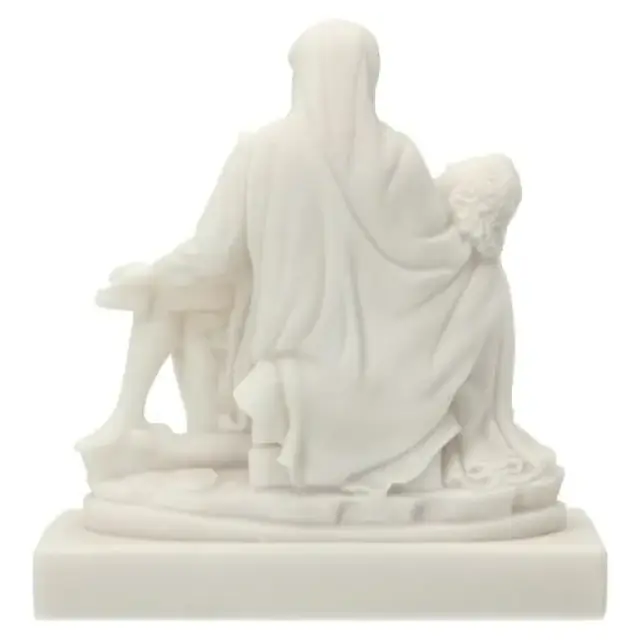 Statue 18 cm Alabaster Pieta