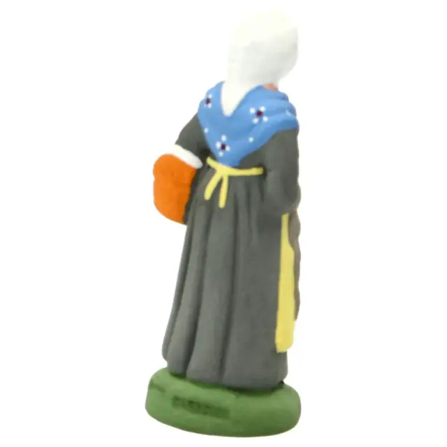 Santon Carbonel (N°2) Provencal Femme au Lapin