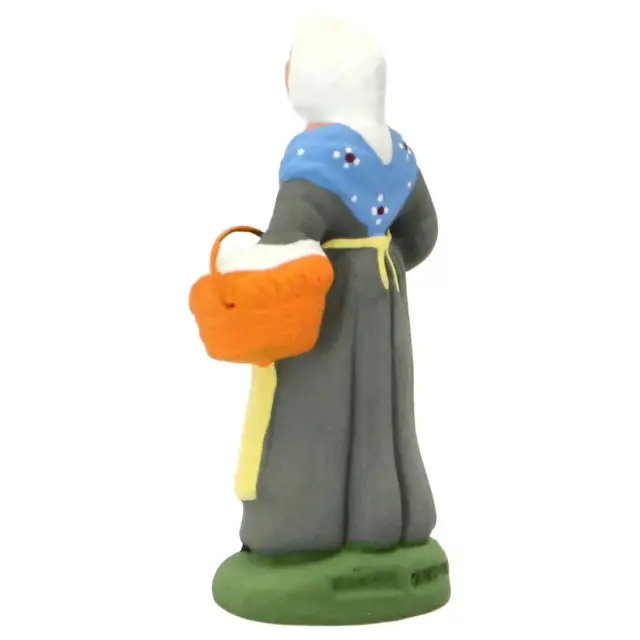 Santon Carbonel (N°2) Provencal Femme au Lapin