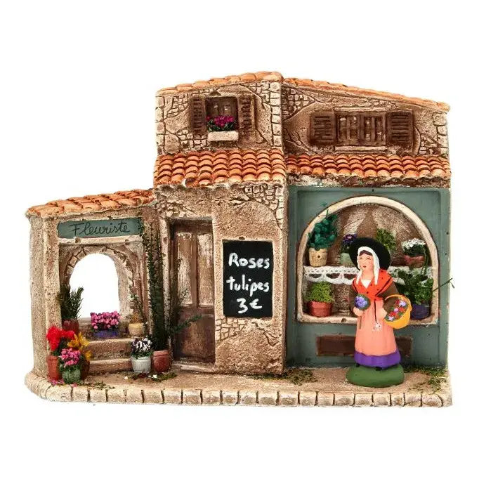 Santon Carbonel (N°2) Provencal Bouquetiere