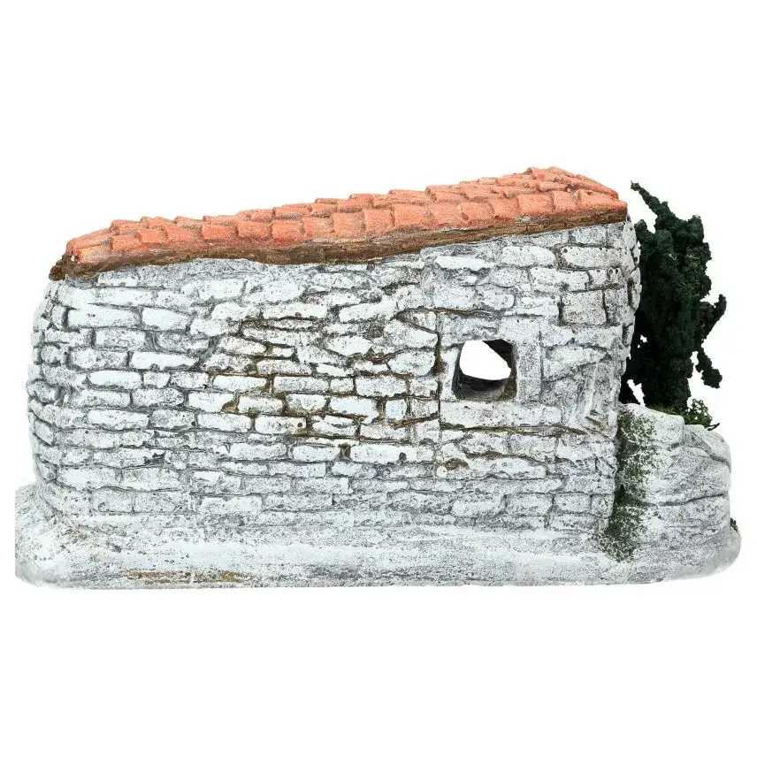 Décor pour santons de provence - Mas/étable - 27 x 16 x H 15 cm