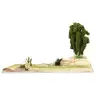 Décor pour santons de Provence Cascade et rivière 32 x 22 cm