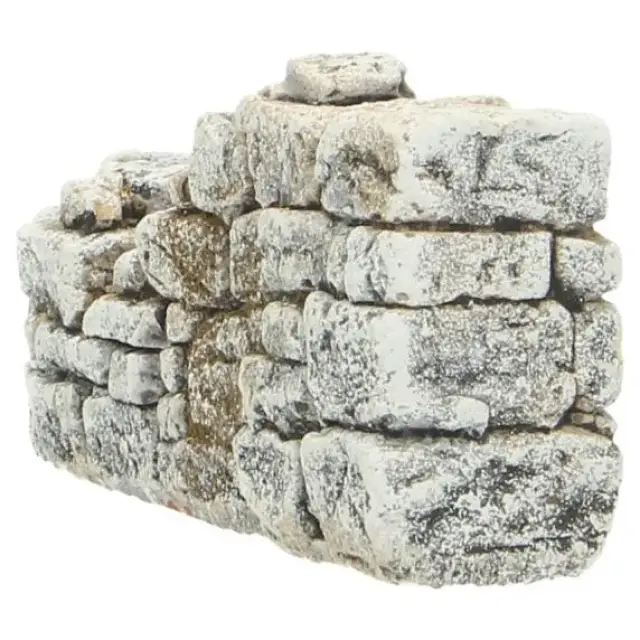 Décor pour santons de provence - Mur angle droit - 15 x 7 x H 5 cm