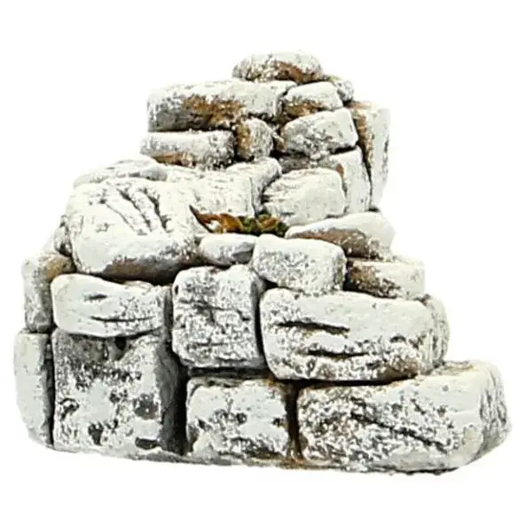 Décor pour santon de provence - Mur angle gauche - 14 x 6 x H 5 cm