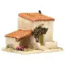 Décor pour santons de Provence Maisonnette et grange 17 x 12 x 12 cm