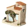 Décor pour santons de Provence Maison treille double toit -13x8x12cm