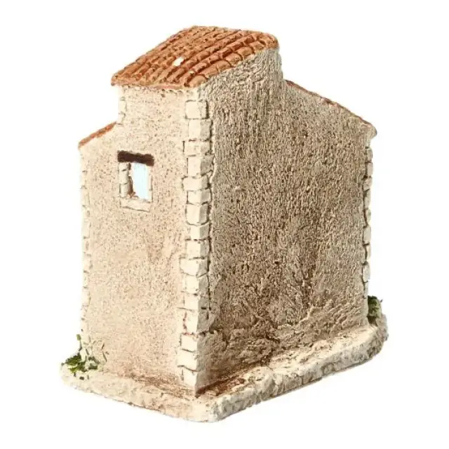 Décor pour santons de Provence Maison treille double toit -13x8x12cm