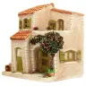 Décor pour santons de Provence Maison 20 X 15 X 20 cm