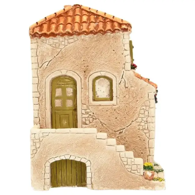 Décor pour santons de Provence Maison 20 X 15 X 20 cm