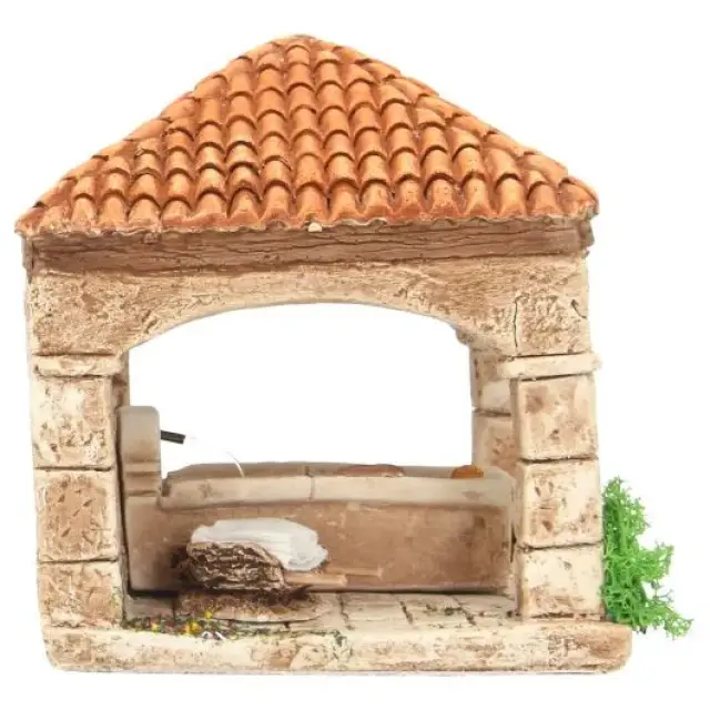 Décor pour santons de Provence Lavoir 16 x 18cm