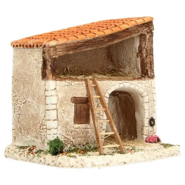 Décor pour santons de Provence Grange 19 x 15 x 19 cm