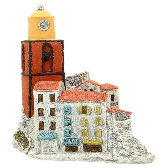 Décor pour santons de Provence - Paysage de Saint-Tropez - 14 x 11 x H 16 cm