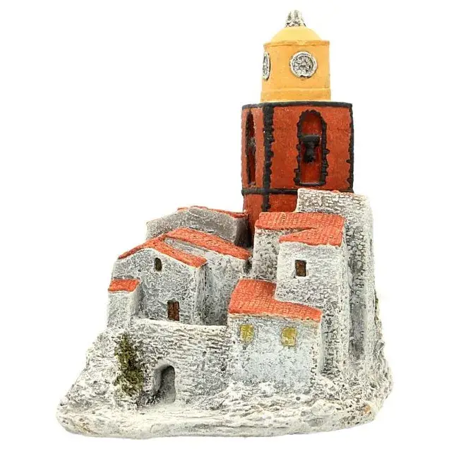 Décor pour santons de Provence - Paysage de Saint-Tropez - 14 x 11 x H 16 cm