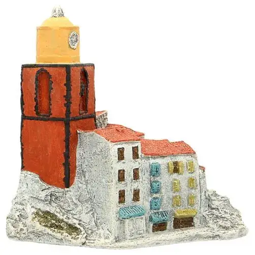 Décor pour santons de Provence - Paysage de Saint-Tropez - 14 x 11 x H 16 cm