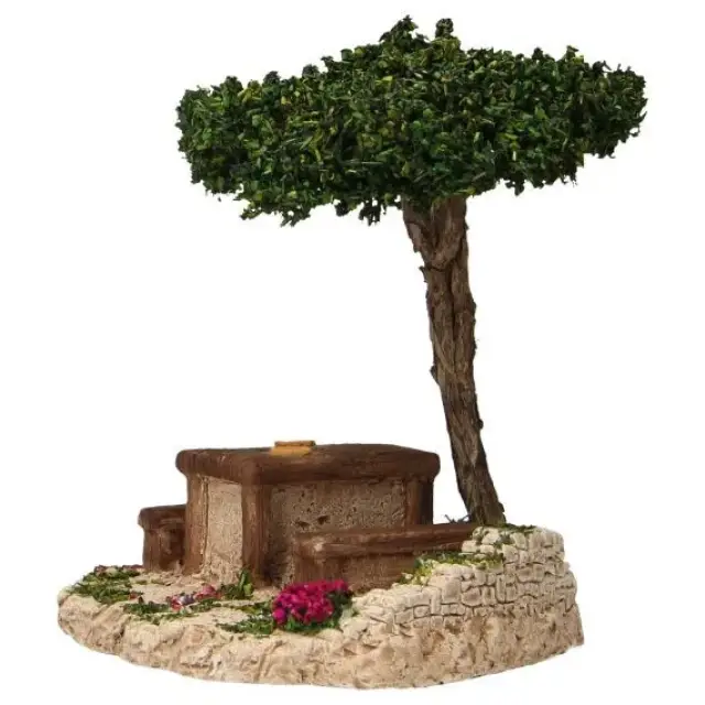 Décor pour santons de Provence Pique-Nique 15 x 11 x 15 cm