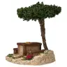 Décor pour santons de Provence Pique-Nique 15 x 11 x 15 cm