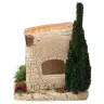 Décor pour santons de Provence Etable avec arbre 15 x 10 x 14 cm