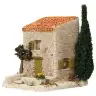 Décor pour santons de Provence Cabanon avec arbre 12 x 10 x 10 cm