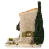 Décor pour santons de Provence Cabanon avec arbre 12 x 10 x 10 cm