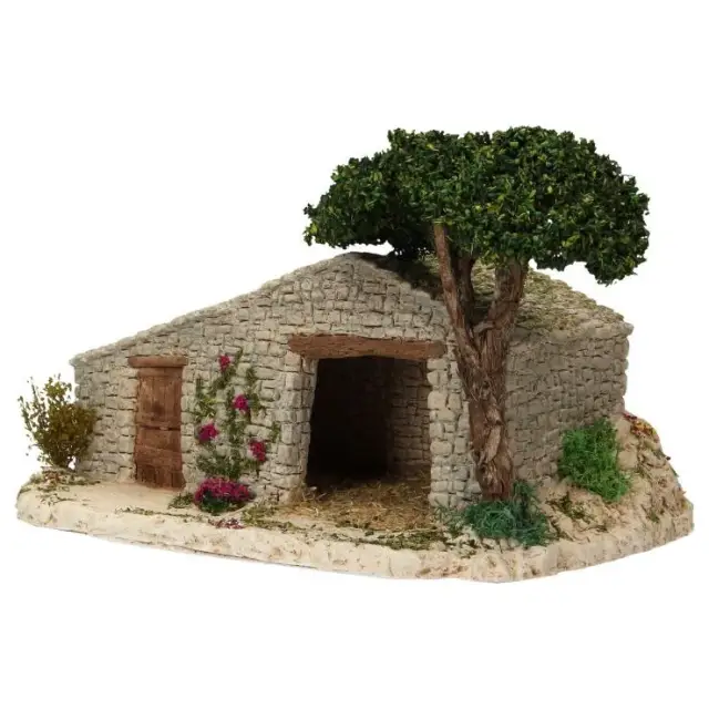 Décor pour santons de Provence Bergerie