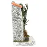 Décor pour santons de Provence - Facade avec porte - 15 x 7 x H 13 cm