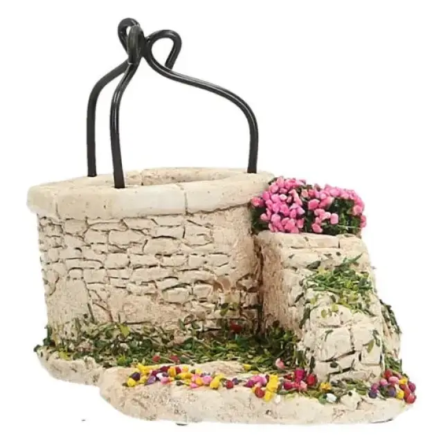 Decor voor santons de Provence Put 10 x 7 cm