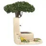 Decor voor santons de Provence Muurfontein met boom 13x9x9 cm