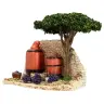 Décor pour santons de Provence Alambic avec arbre 18 x 10 cm