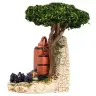 Décor pour santons de Provence Alambic avec arbre 18 x 10 cm