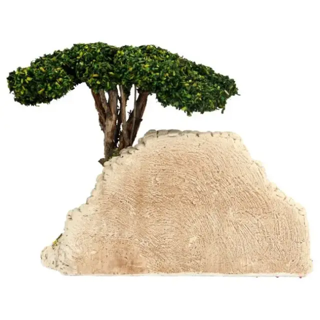Décor pour santons de Provence Alambic avec arbre 18 x 10 cm