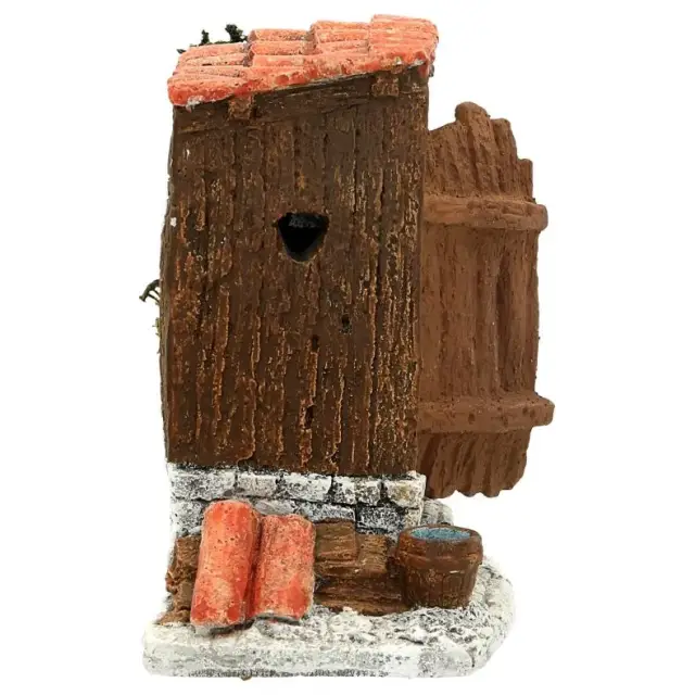 Décor pour santons de provence - cagadou SANS personnages - 10 x 6 x H 11 cm