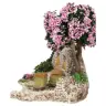 Décor pour santons de Provence Ruches et un arbre 20x12 cm