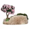 Décor pour santons de Provence Ruches et un arbre 20x12 cm