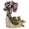 Décor pour santons de Provence Ruches et un arbre 20x12 cm