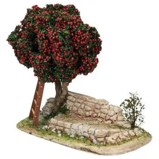 Décor pour santons de Provence Jardin avec arbre
