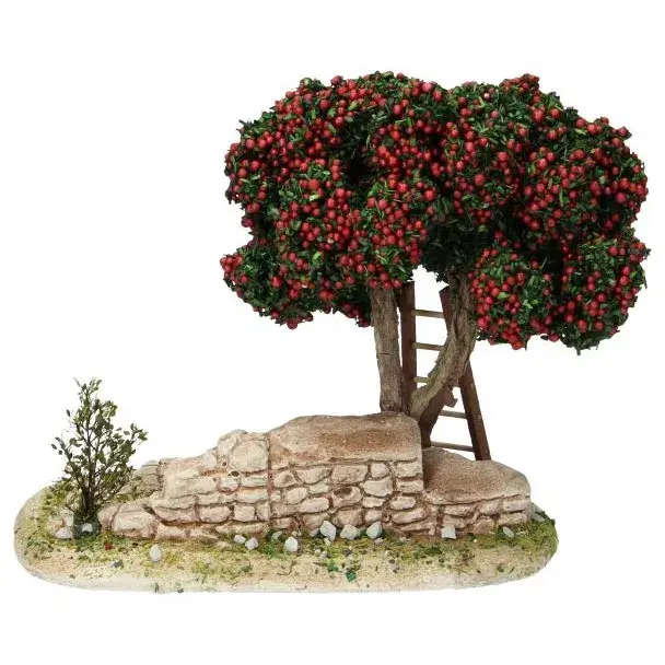 Décor pour santons de Provence Jardin avec arbre