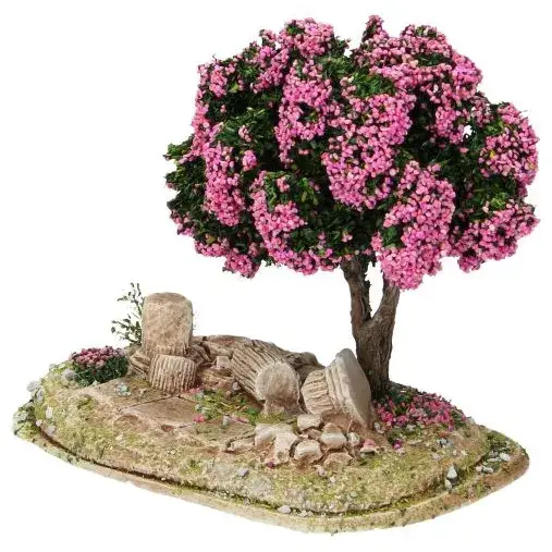 Décor pour santons de Provence Jardin avec arbre