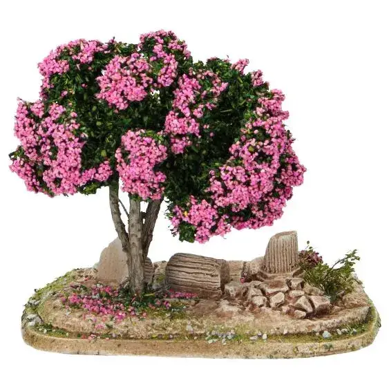 Décor pour santons de Provence Jardin avec arbre