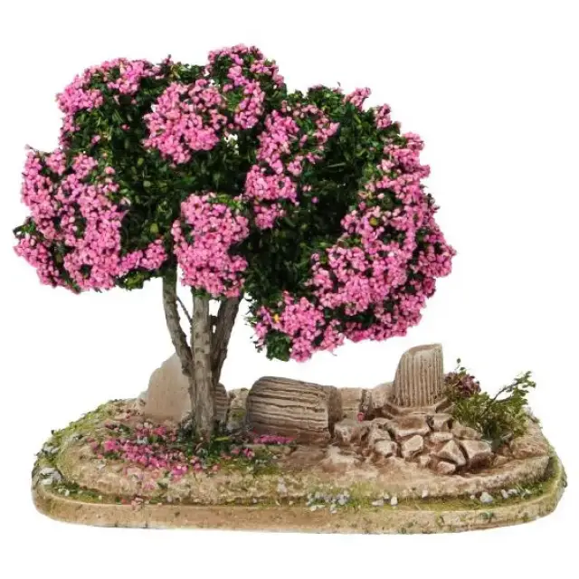 Décor pour santons de Provence Jardin avec arbre