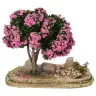Décor pour santons de Provence Jardin avec arbre