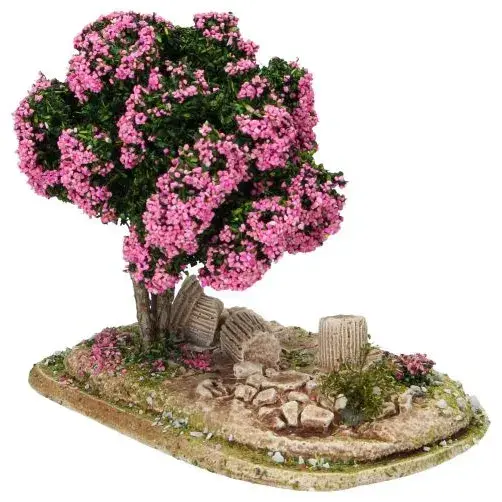 Décor pour santons de Provence Jardin avec arbre