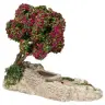 Décor pour santons de Provence Abreuvoir avec arbre fleuri