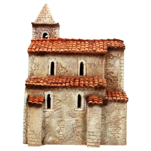 Décor pour santons de Provence - Eglise - 25 x 25 x H 33 cm