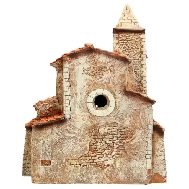 Décor pour santons de Provence - Eglise - 25 x 25 x H 33 cm