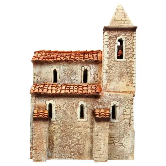 Décor pour santons de Provence - Eglise - 25 x 25 x H 33 cm