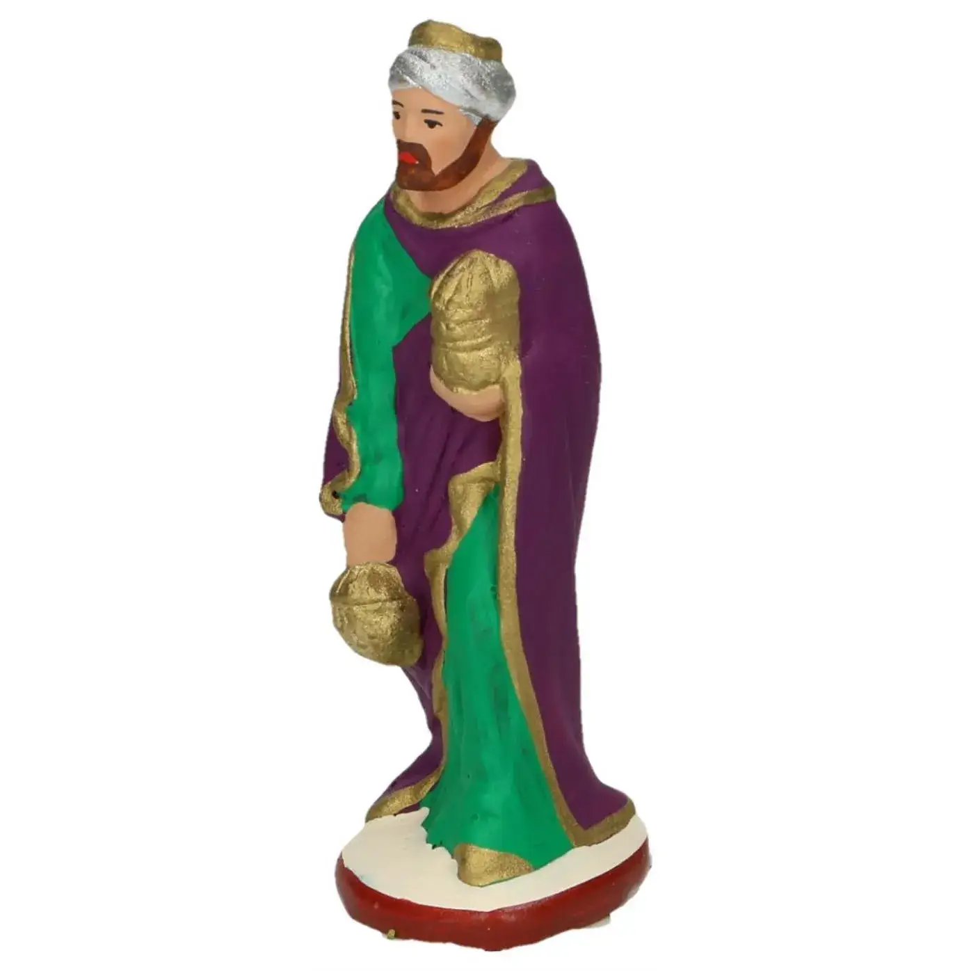 Santon Gateau 7 Cm Koning/Paars