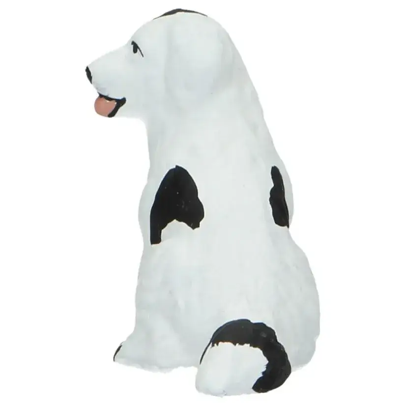 Santon Gateau 7 Cm Zwarte en wit Hond