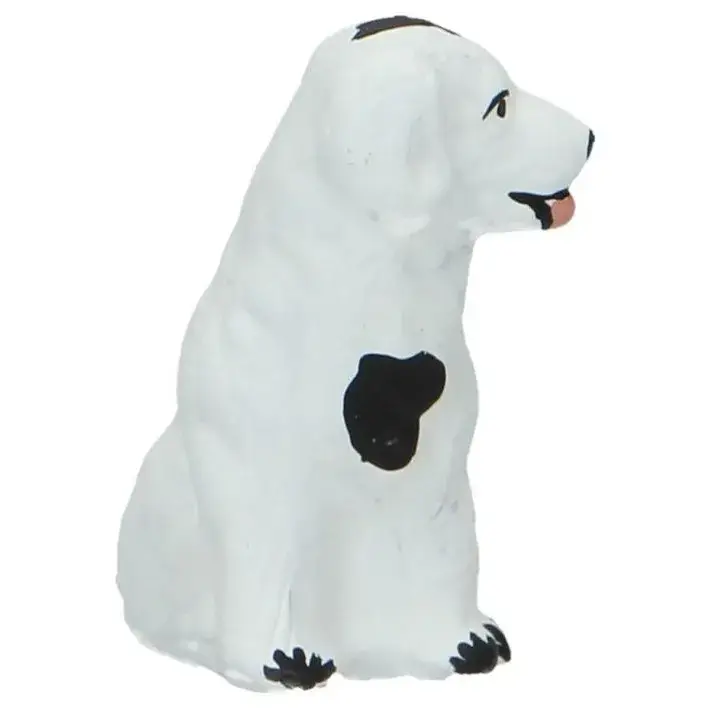 Santon Gateau 7 Cm Zwarte en wit Hond