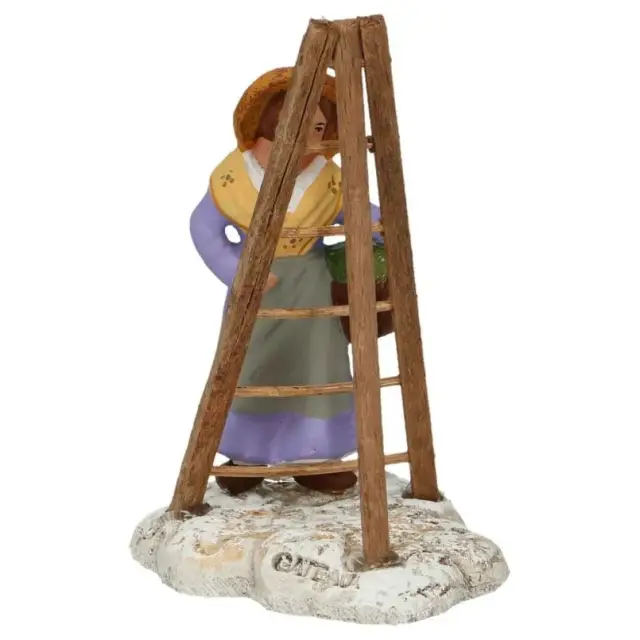 Santon Gateau 7 Cm Ramasseuse D'olive