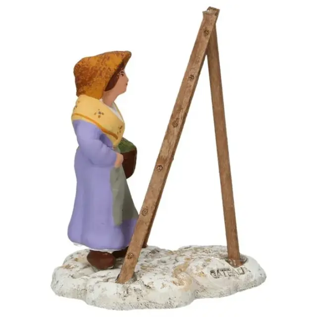 Santon Gateau 7 Cm Ramasseuse D'olive